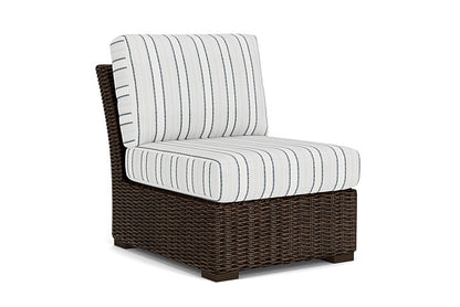 Lloyd Flanders - Mesa Armless Sectional In Pecan Finish With Tamer Fog Fabric - 2980530862037 view 1