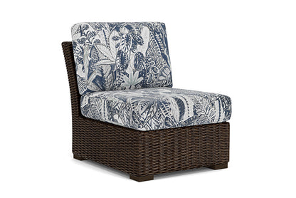Lloyd Flanders - Mesa Armless Sectional In Pecan Finish With Wayfarer Mist Fabric - 2980530862074 view 1