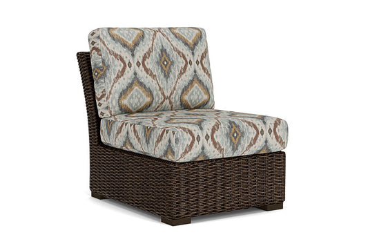 Lloyd Flanders - Mesa Armless Sectional In Pecan Finish With Yoko Mist Fabric - 298053086727 view 1