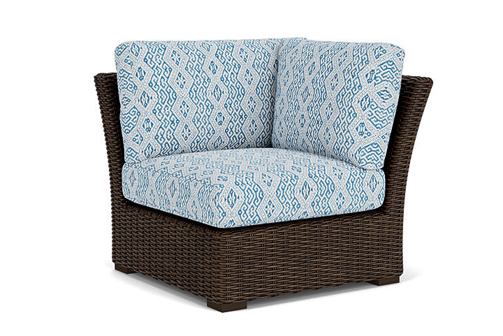 Lloyd Flanders - Mesa Corner Sectional In Pecan Finish With Aman Capri Fabric - 2980540861800 view 1