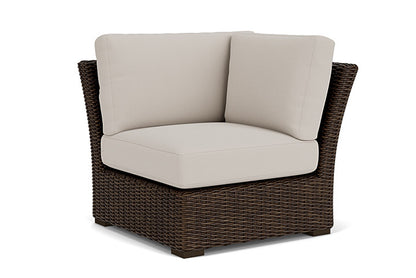 Lloyd Flanders - Mesa Corner Sectional In Pecan Finish With Azulu Twine Fabric - 2980540862034 view 1
