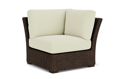 Lloyd Flanders - Mesa Corner Sectional In Pecan Finish With Bamboo Bay Meadow Fabric - 2980540862060 view 1