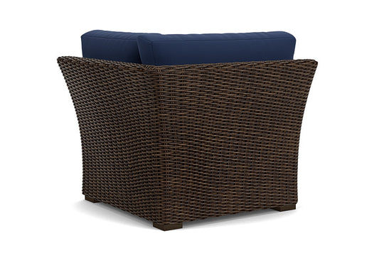 Lloyd Flanders - Mesa Corner Sectional In Pecan Finish With Beach Navy Fabric - 2980540862013 view 2