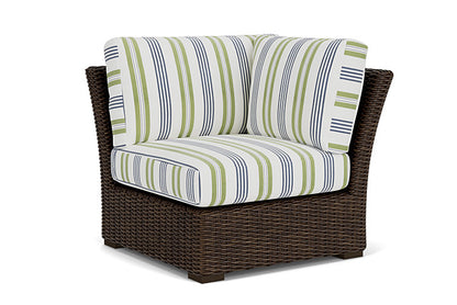 Lloyd Flanders - Mesa Corner Sectional In Pecan Finish With Berkely Hall Green Fabric - 2980540862062 view 1