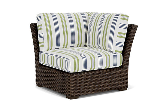 Lloyd Flanders - Mesa Corner Sectional In Pecan Finish With Berkely Hall Green Fabric - 2980540862062 view 1