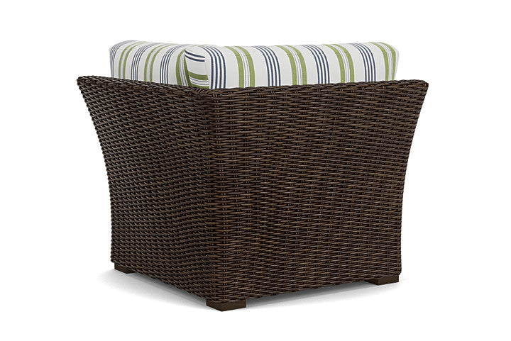 Lloyd Flanders - Mesa Corner Sectional In Pecan Finish With Berkely Hall Green Fabric - 2980540862062 view 2