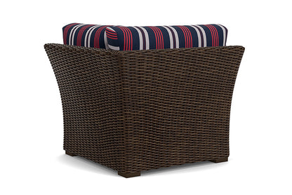 Lloyd Flanders - Mesa Corner Sectional In Pecan Finish With Berkely Hall Navy Fabric - 2980540862063 view 2