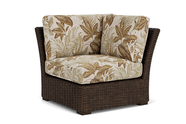 Lloyd Flanders - Mesa Corner Sectional In Pecan Finish With Botanic Willow Fabric - 298054086164 view 1