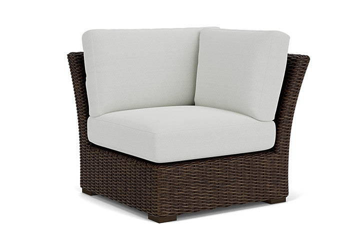Lloyd Flanders - Mesa Corner Sectional In Pecan Finish With Bright Side Fog Fabric - 2980540862012 view 1