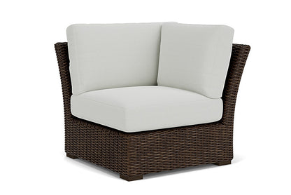 Lloyd Flanders - Mesa Corner Sectional In Pecan Finish With Bright Side Fog Fabric - 2980540862012 view 1