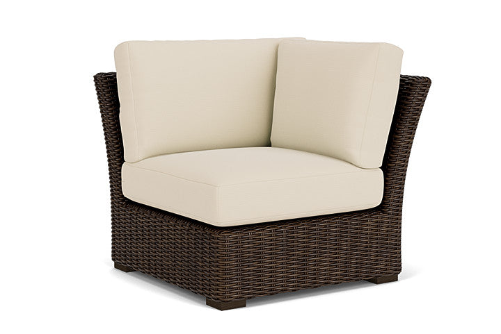 Lloyd Flanders - Mesa Corner Sectional In Pecan Finish With Callen Pearl Fabric - 2980540862021 view 1