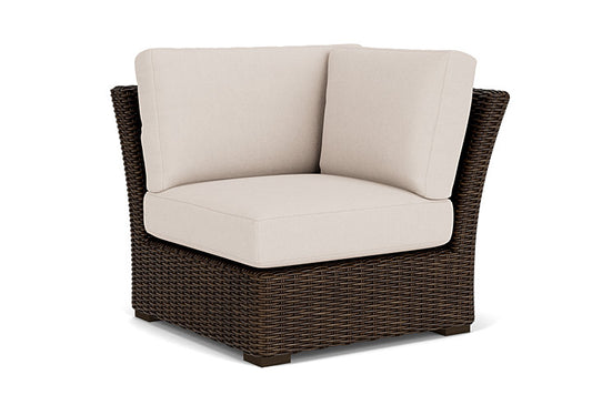 Lloyd Flanders - Mesa Corner Sectional In Pecan Finish With Canvas Birds Eye Fabric - 298054086937 view 1
