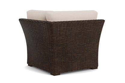 Lloyd Flanders - Mesa Corner Sectional In Pecan Finish With Canvas Birds Eye Fabric - 298054086937 view 2