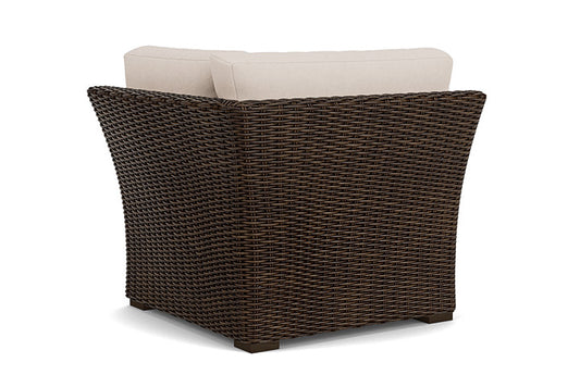 Lloyd Flanders - Mesa Corner Sectional In Pecan Finish With Canvas Birds Eye Fabric - 298054086937 view 2