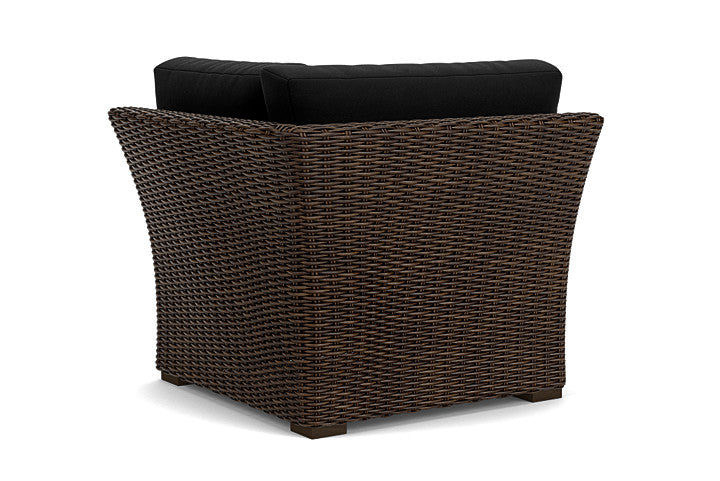 Lloyd Flanders - Mesa Corner Sectional In Pecan Finish With Canvas Black Fabric - 298054086157 view 2