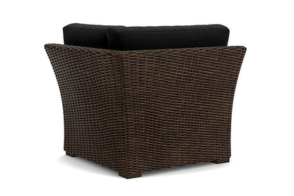 Lloyd Flanders - Mesa Corner Sectional In Pecan Finish With Canvas Black Fabric - 298054086157 view 2