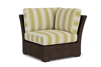 Lloyd Flanders - Mesa Corner Sectional In Pecan Finish With Clock Out Dew Fabric - 2980540862083 view 1