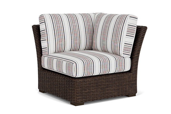 Lloyd Flanders - Mesa Corner Sectional In Pecan Finish With Deering Cadet Fabric - 2980540862047 view 1