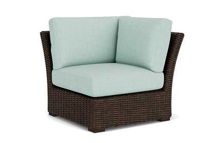 Lloyd Flanders - Mesa Corner Sectional In Pecan Finish With Demo Mist Fabric - 298054086066 view 1