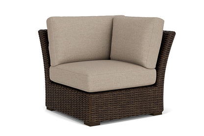 Lloyd Flanders - Mesa Corner Sectional In Pecan Finish With Demo Oatmeal Fabric - 298054086080 view 1