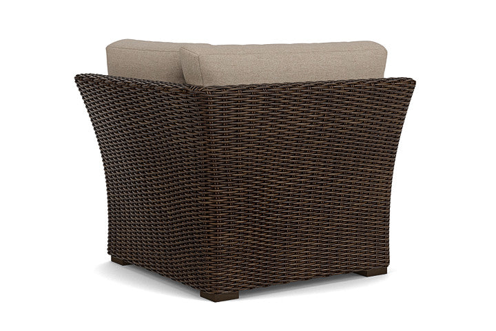 Lloyd Flanders - Mesa Corner Sectional In Pecan Finish With Demo Oatmeal Fabric - 298054086080 view 2