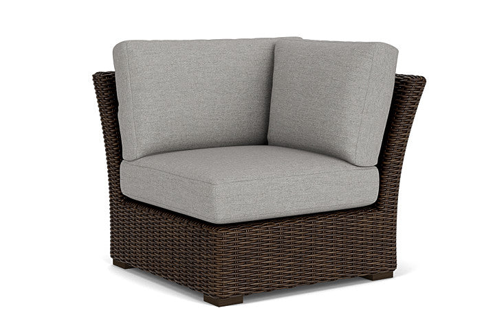 Lloyd Flanders - Mesa Corner Sectional In Pecan Finish With Demo Stone Fabric - 298054086095 view 1