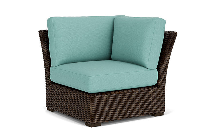 Lloyd Flanders - Mesa Corner Sectional In Pecan Finish With Fife Aruba Fabric - 298054086748 view 1