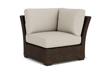 Lloyd Flanders - Mesa Corner Sectional In Pecan Finish With Fife Fog Fabric - 298054086181 view 1
