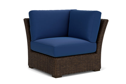 Lloyd Flanders - Mesa Corner Sectional In Pecan Finish With Flagship Lapis Fabric - 2980540861813 view 1