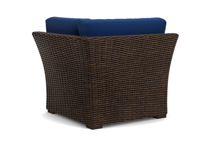 Lloyd Flanders - Mesa Corner Sectional In Pecan Finish With Flagship Lapis Fabric - 2980540861813 view 2