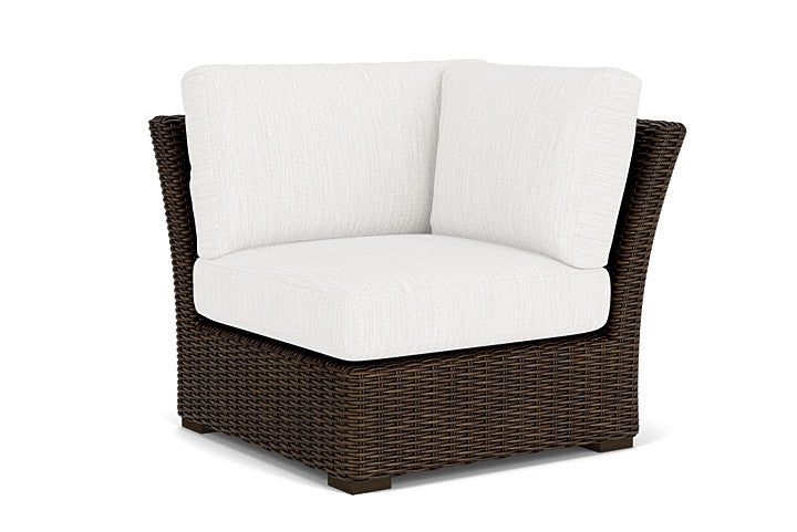 Lloyd Flanders - Mesa Corner Sectional In Pecan Finish With Friendly Natural Fabric - 2980540862042 view 1