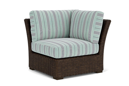 Lloyd Flanders - Mesa Corner Sectional In Pecan Finish With Hansen Seaglass Fabric - 2980540861926 view 1