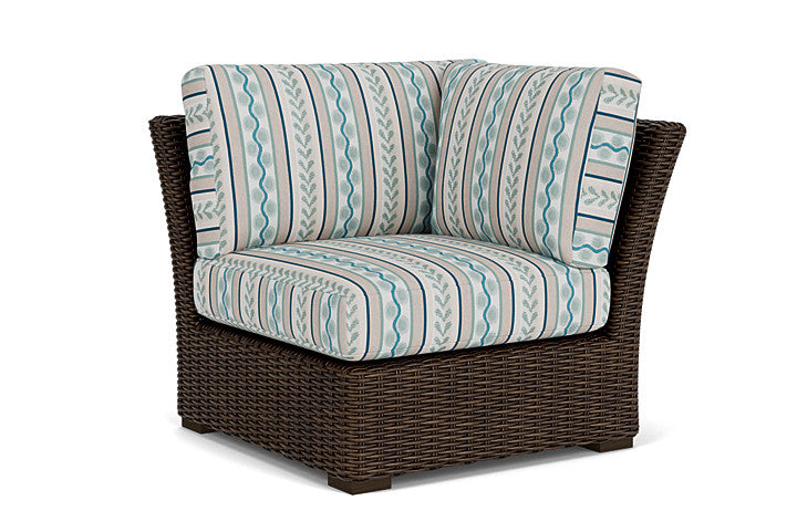 Lloyd Flanders - Mesa Corner Sectional In Pecan Finish With Ilona Resort Fabric - 2980540862069 view 1