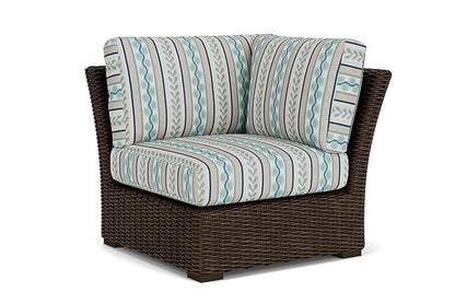 Lloyd Flanders - Mesa Corner Sectional In Pecan Finish With Ilona Resort Fabric - 2980540862069 view 1