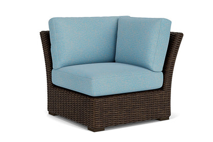 Lloyd Flanders - Mesa Corner Sectional In Pecan Finish With Leeds Light Blue Fabric - 2980540862058 view 1