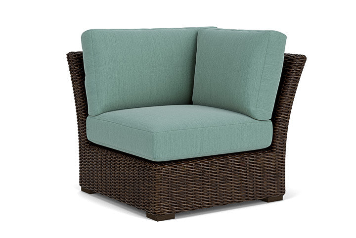 Lloyd Flanders - Mesa Corner Sectional In Pecan Finish With Loveboat Mint Fabric - 2980540862010 view 1