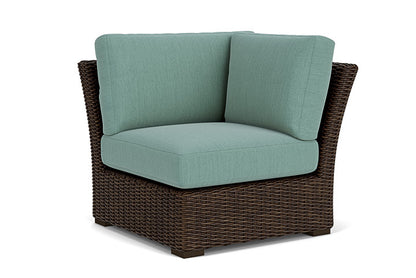 Lloyd Flanders - Mesa Corner Sectional In Pecan Finish With Loveboat Mint Fabric - 2980540862010 view 1