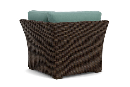 Lloyd Flanders - Mesa Corner Sectional In Pecan Finish With Loveboat Mint Fabric - 2980540862010 view 2