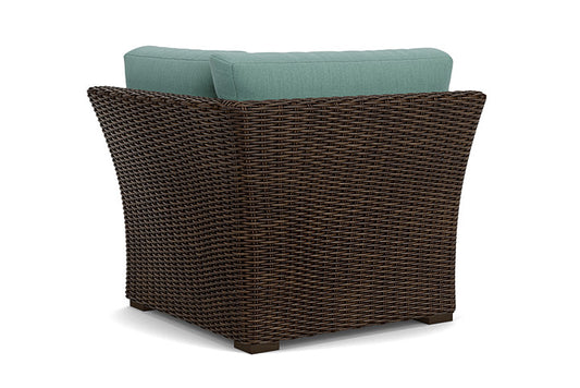Lloyd Flanders - Mesa Corner Sectional In Pecan Finish With Loveboat Mint Fabric - 2980540862010 view 2