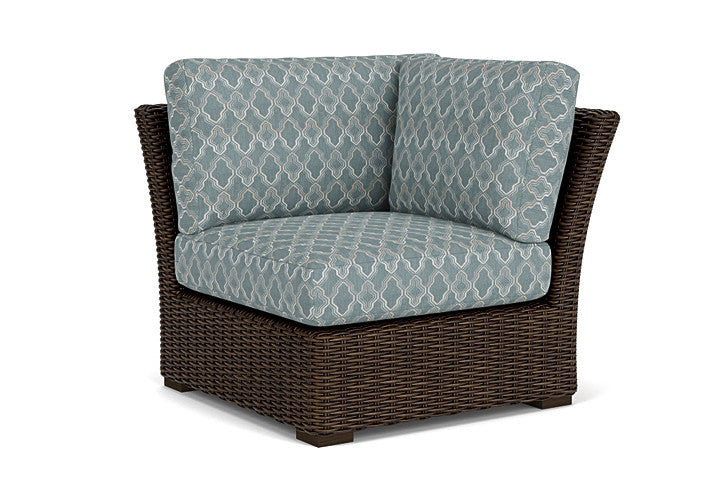 Lloyd Flanders - Mesa Corner Sectional In Pecan Finish With Luna Mist Fabric - 2980540862070 view 1