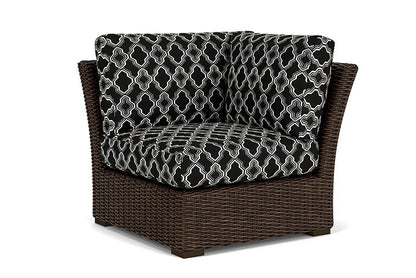 Lloyd Flanders - Mesa Corner Sectional In Pecan Finish With Luna Onyx Fabric - 2980540862071 view 1