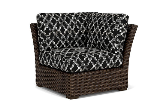 Lloyd Flanders - Mesa Corner Sectional In Pecan Finish With Luna Onyx Fabric - 2980540862071 view 1