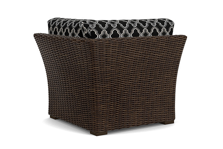Lloyd Flanders - Mesa Corner Sectional In Pecan Finish With Luna Onyx Fabric - 2980540862071 view 2