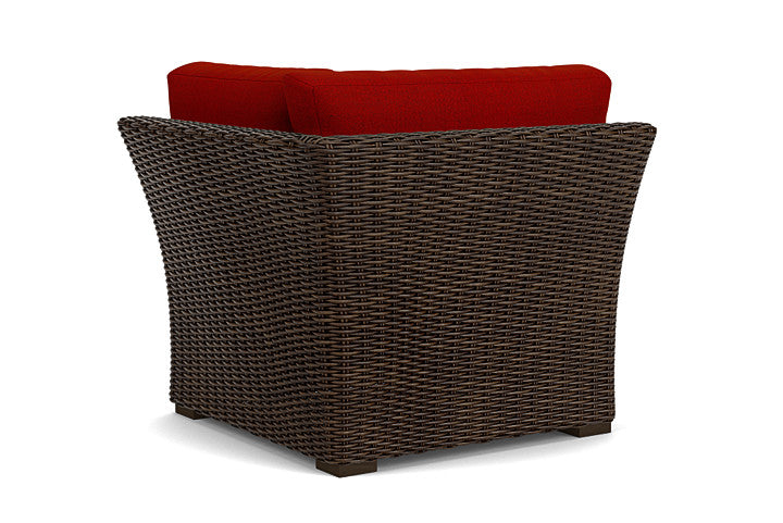 Lloyd Flanders - Mesa Corner Sectional In Pecan Finish With Partyline Lollipop Fabric - 2980540862054 view 2