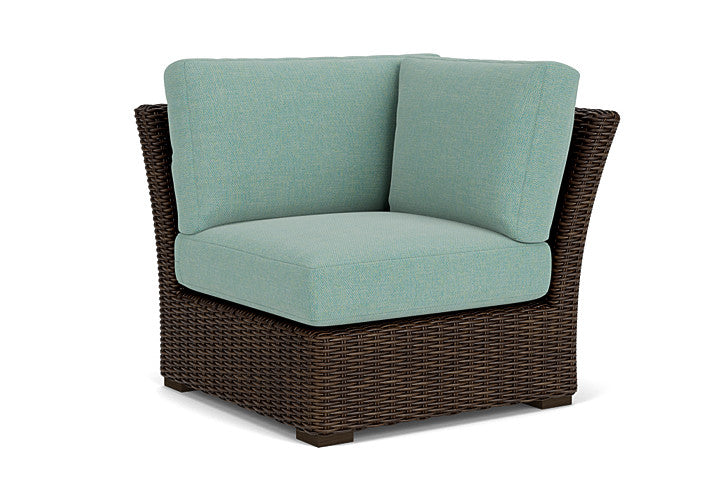 Lloyd Flanders - Mesa Corner Sectional In Pecan Finish With Pavian Pool Fabric - 2980540862045 view 1