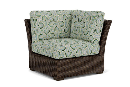 Lloyd Flanders - Mesa Corner Sectional In Pecan Finish With Plume Spring Fabric - 2980540862085 view 1