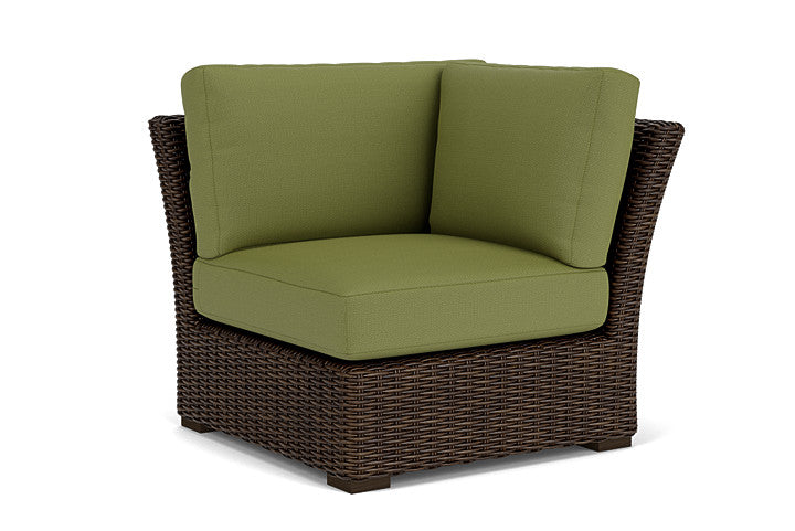 Lloyd Flanders - Mesa Corner Sectional In Pecan Finish With Reflections Grass Fabric - 2980540862051 view 1