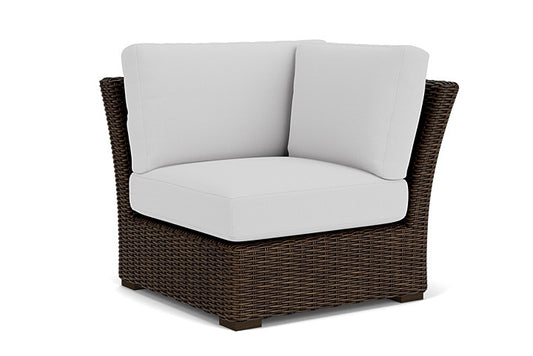 Lloyd Flanders - Mesa Corner Sectional In Pecan Finish With Reflections Ice Fabric - 2980540862052 view 1