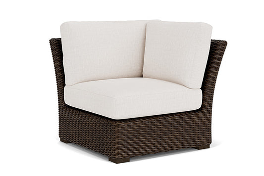 Lloyd Flanders - Mesa Corner Sectional In Pecan Finish With Reflections Snow Fabric - 2980540862014 view 1