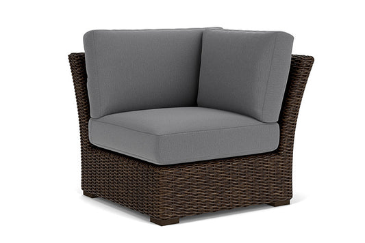 Lloyd Flanders - Mesa Corner Sectional In Pecan Finish With Remy Graphite Fabric - 2980540862003 view 1
